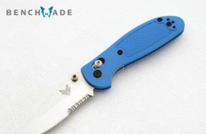 BENCHMADE 美国蝴蝶556S-BLU 蓝色半齿折刀