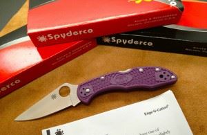 Spyderco美国蜘蛛Purple Delica 4 C1...